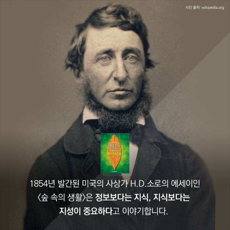 정보보다는 지식, 지식 보다는 지성