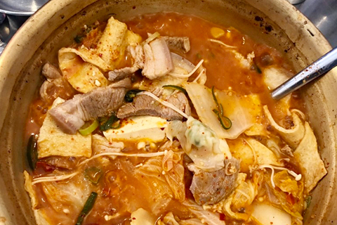 양푼이 김치찌개 음식 사진2