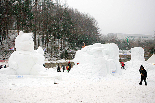 태백산 눈축제 사진(2)