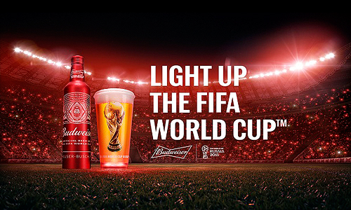 버드와이저 러시아 월드컵 홍보 사진
