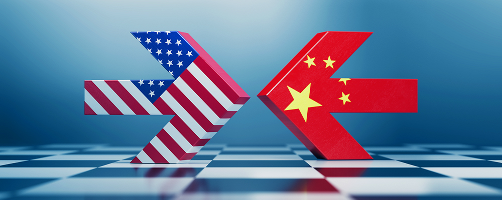 미국과 중국의 대립을 표현한 사진(1)